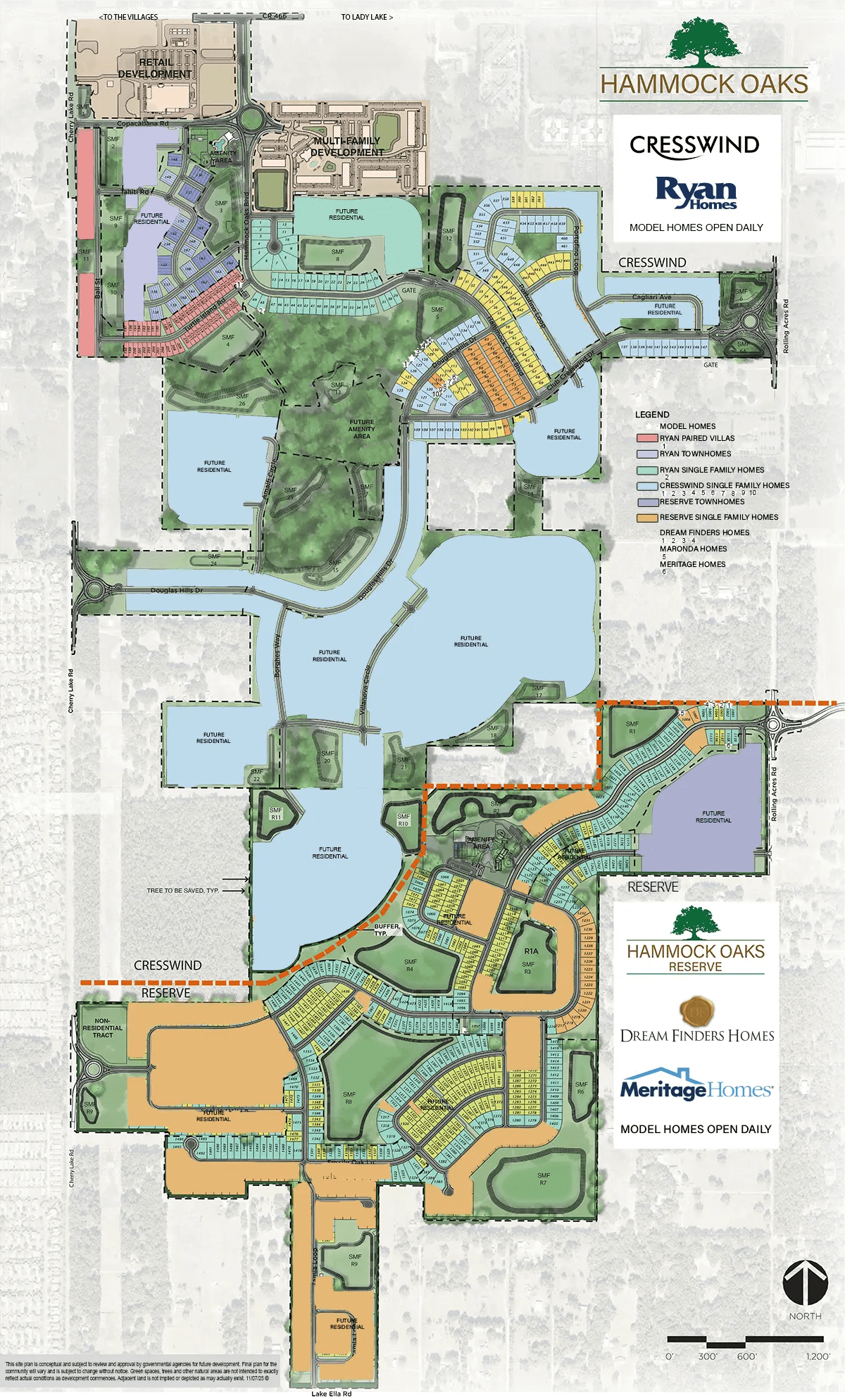 Home Page For Hammock Oaks Master Planned Community Lake Co FL Hammock Oaks Overall SitePlan Sm 11 7 25.webp